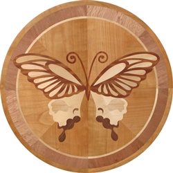 IPWM-621 (Butterfly)  | Hardwood Medallion