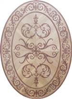 MD-116-D4-S (Venetian Oval)  |  Hardwood Medallion
